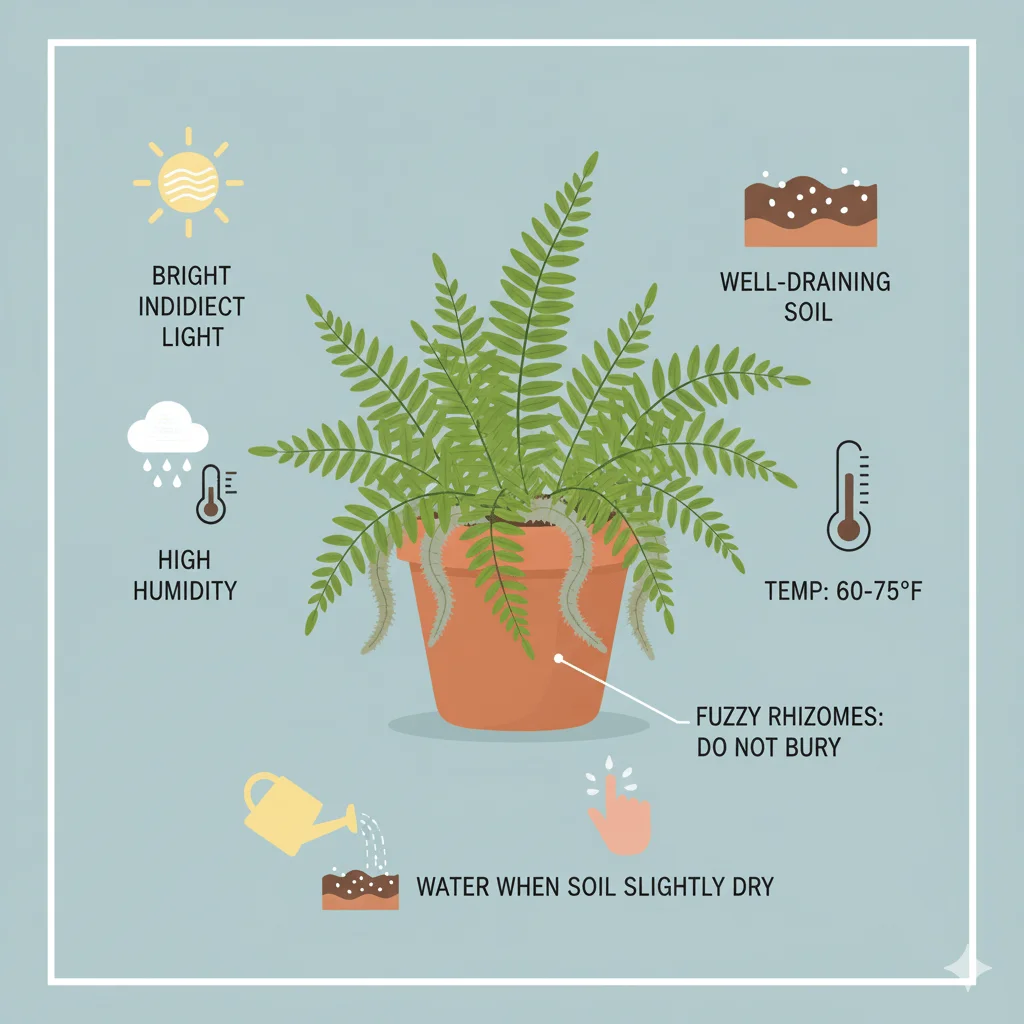 Rabbit Foot Fern Care