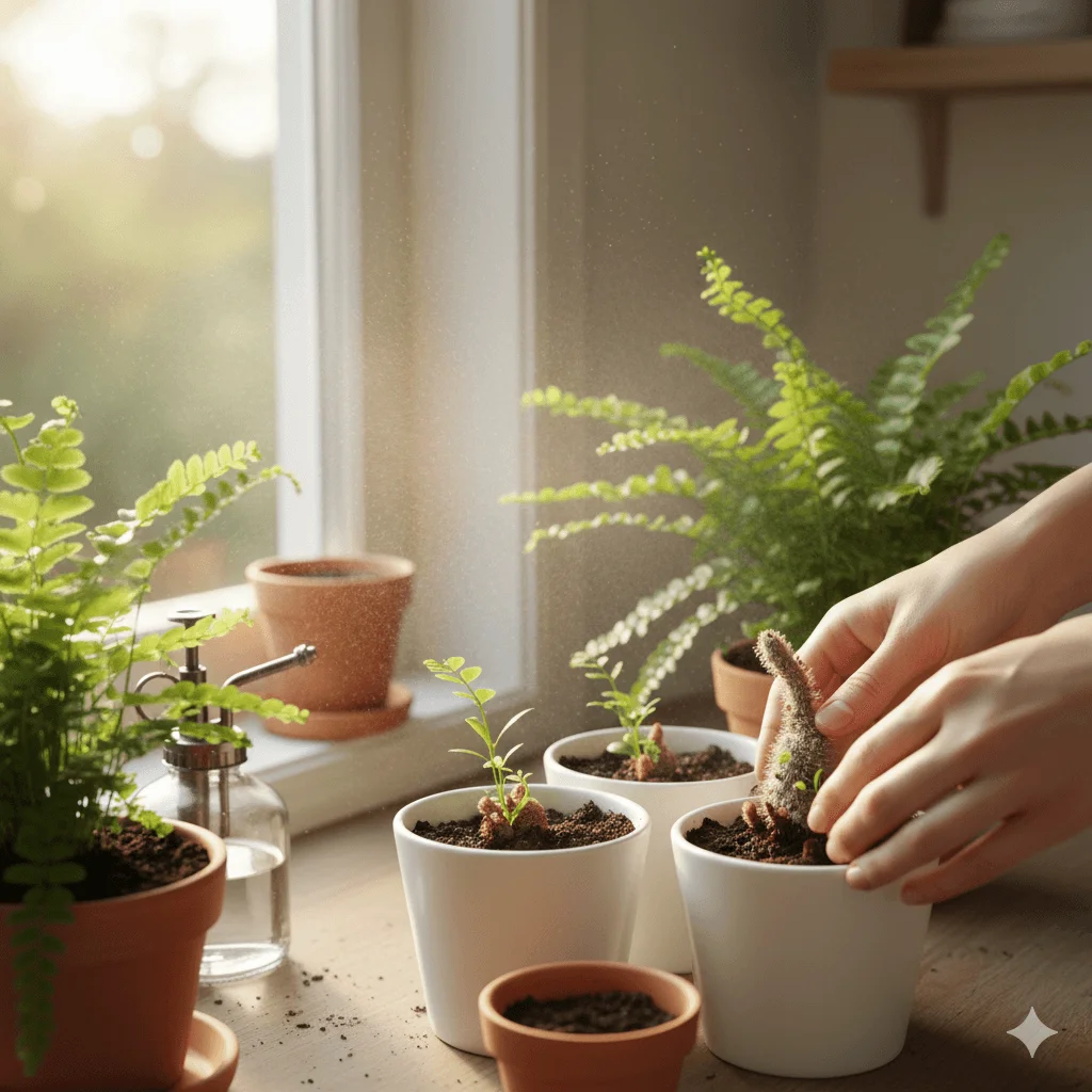 Rabbit Foot Fern propagation