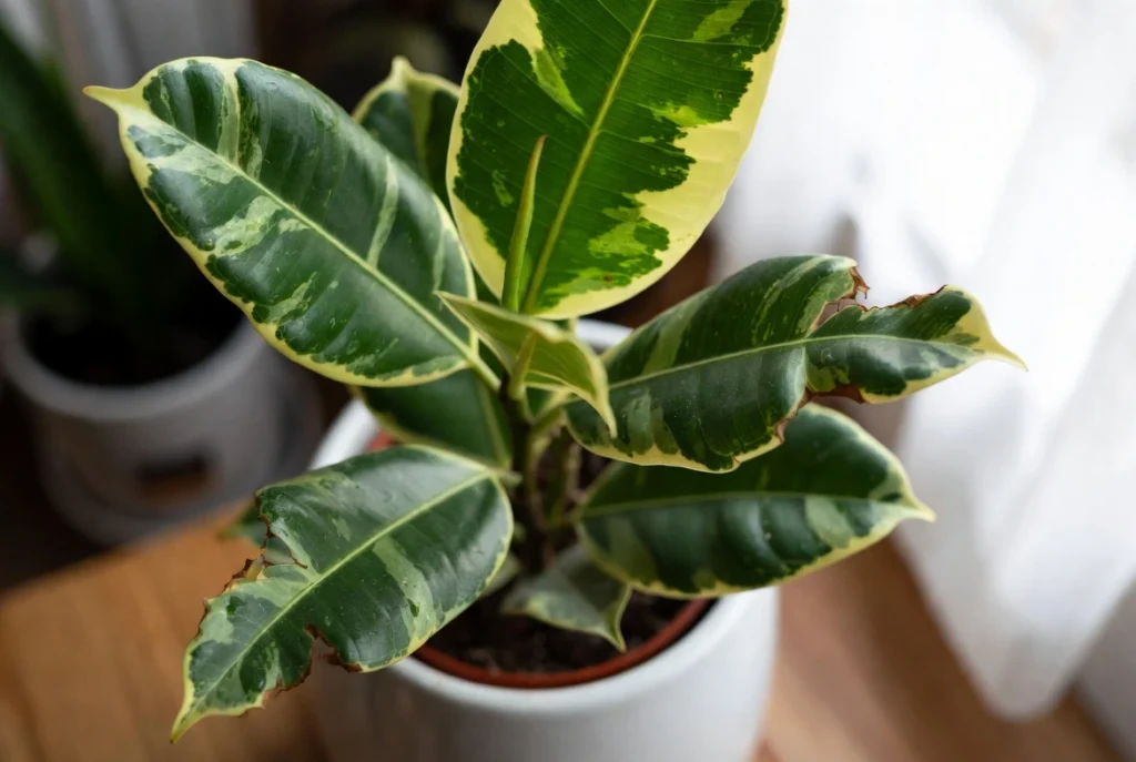 Variegated Rubber Plant Care