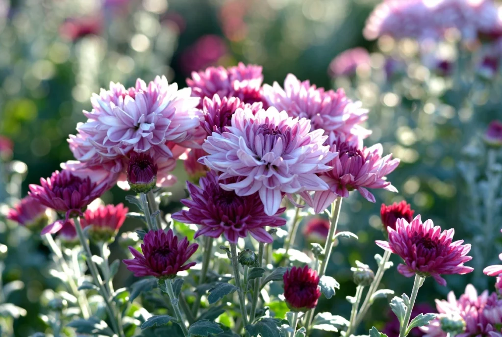 Chrysanthemum the beauty of garden
