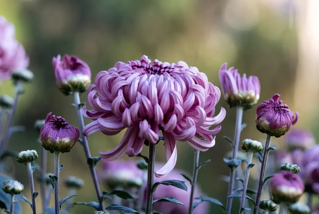 Intermediate Incurve Chrysanthemums