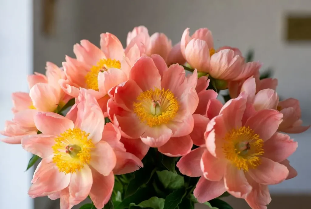 Peonies Flowers
