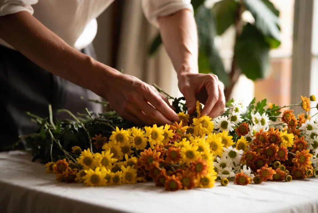 Plant Chrysanthemums