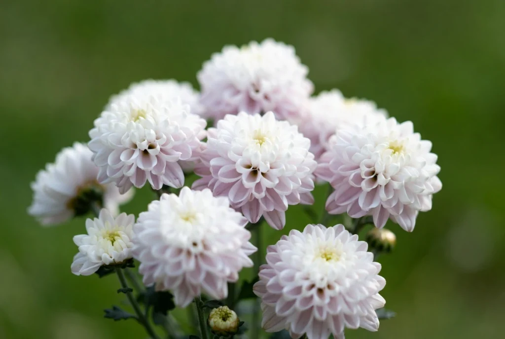 Pompon Chrysanthemums