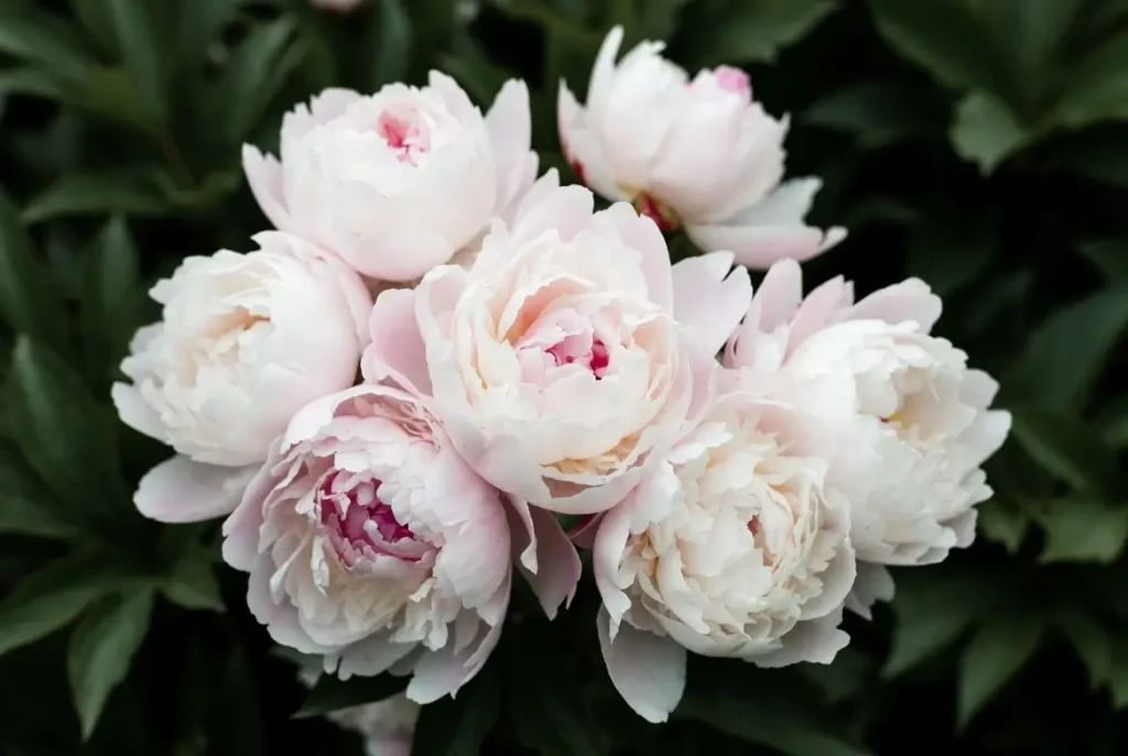 Rose Peonies White