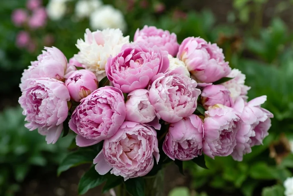 Soft Pink and Blush Peonies