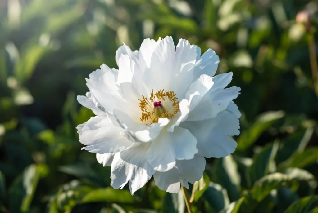 White Emperor peony