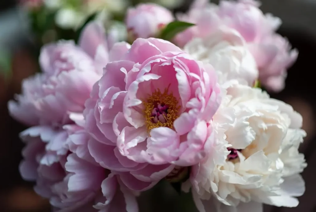 White Peonies Bouquets