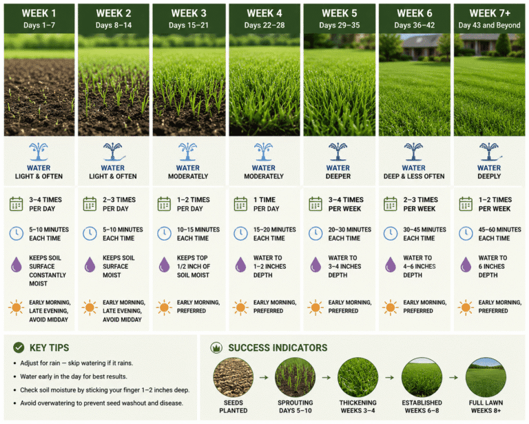 Grass Seed Watering Schedule: Week-by-Week Guide to a Perfect Lawn