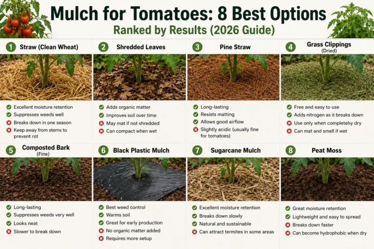 Mulch for Tomatoes: 8 Best Options Ranked by Results (2026 Guide)
