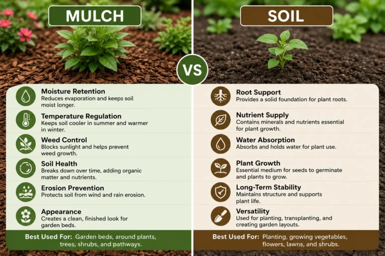 Mulch vs Soil: Key Differences and When to Use Each in Your Garden