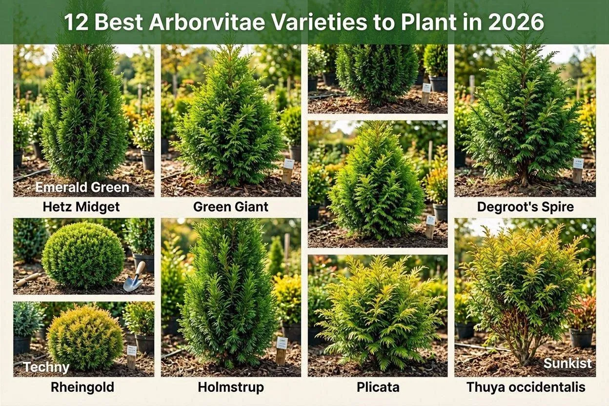 Arborvitae Varieties: 12 Best Types to Plant in 2026