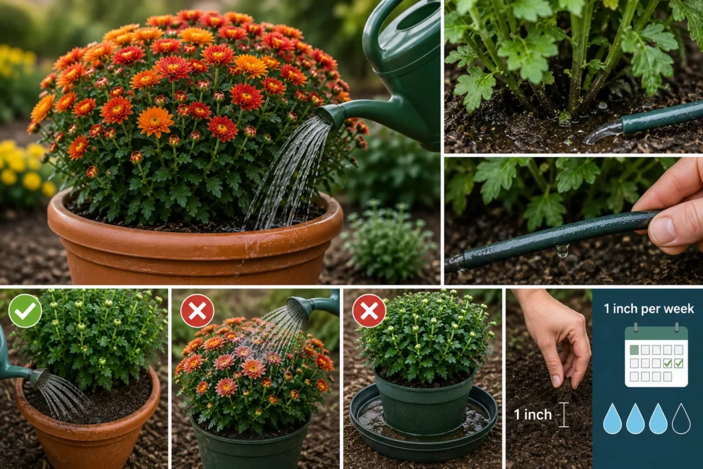 How to Water Chrysanthemum