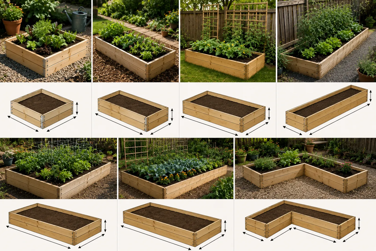 Raised Garden Bed Plans 2026: 7 Free Sizes + PDF Download