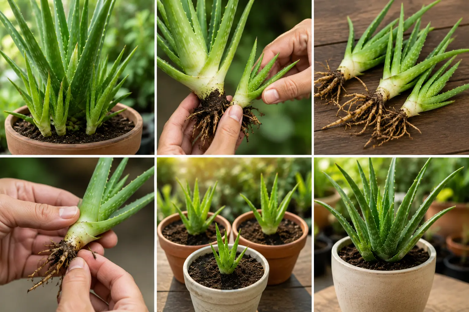 How to Propagate Aloe Vera From Pups