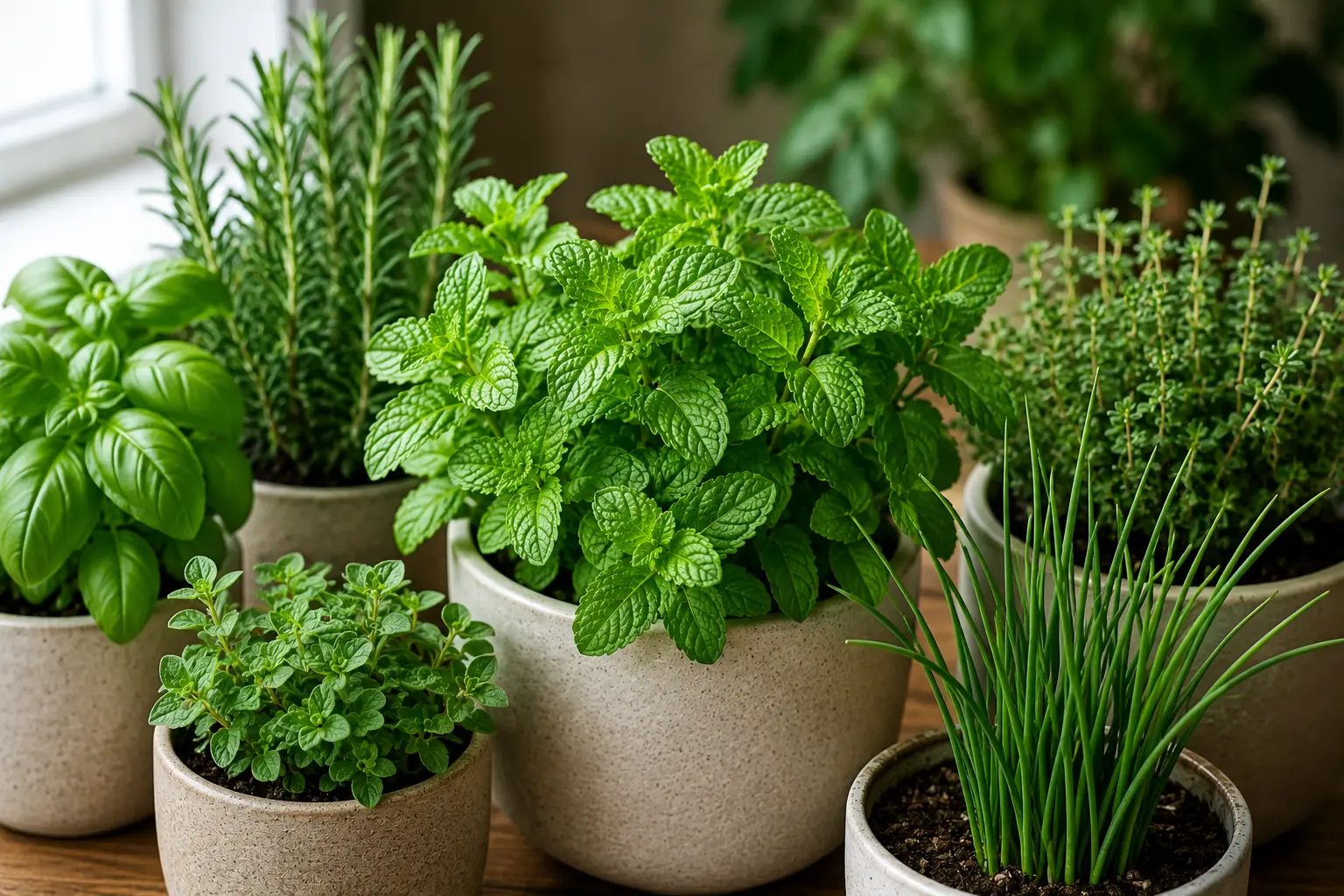 Companion Herbs for an Indoor Mint Setup