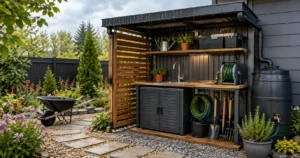 How to Build a Weatherproof Utility Zone for Your Garden