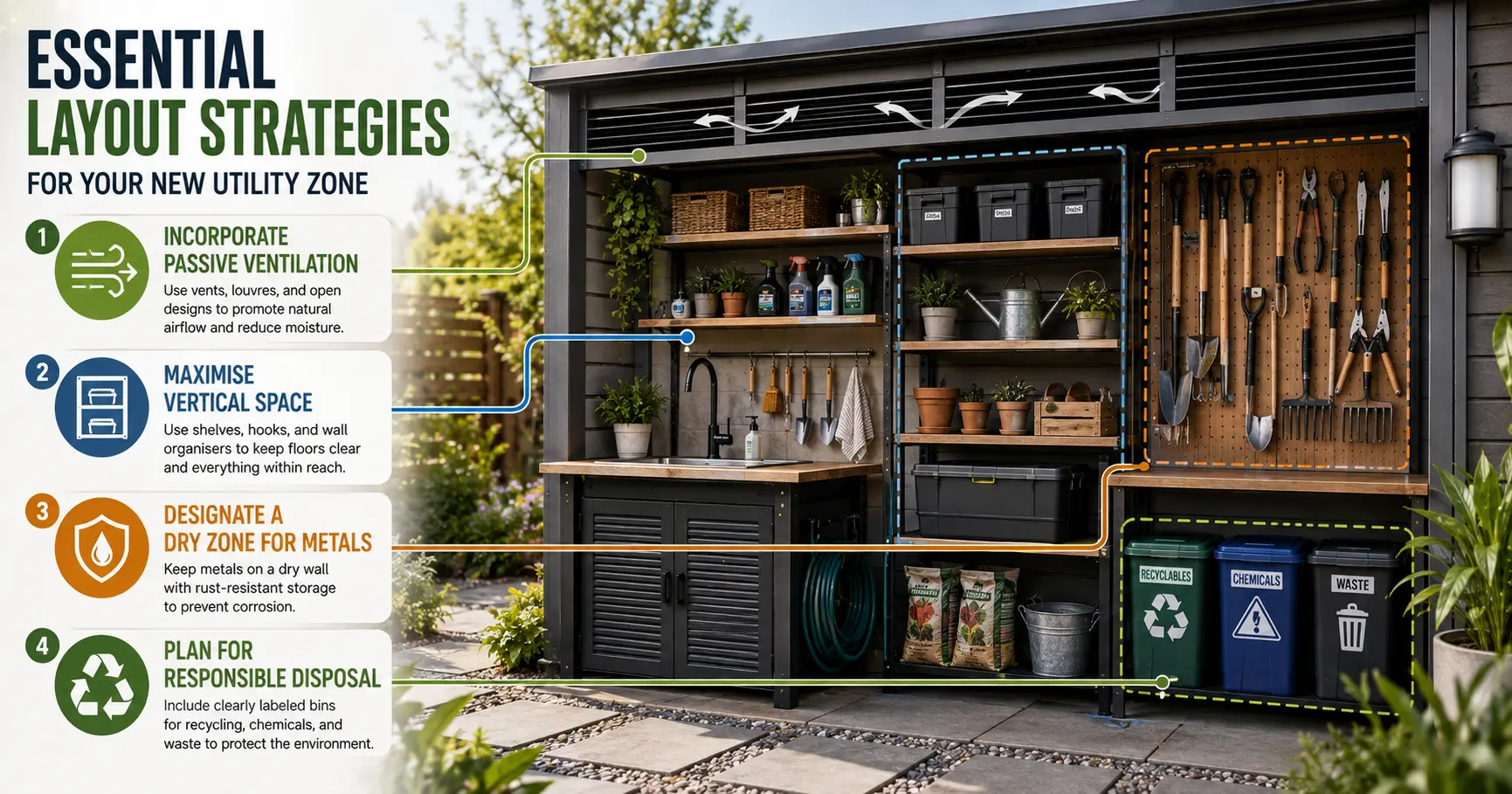 Essential layout strategies for your new utility zone