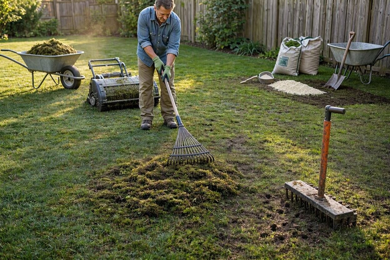 How to Remove Moss From Lawn