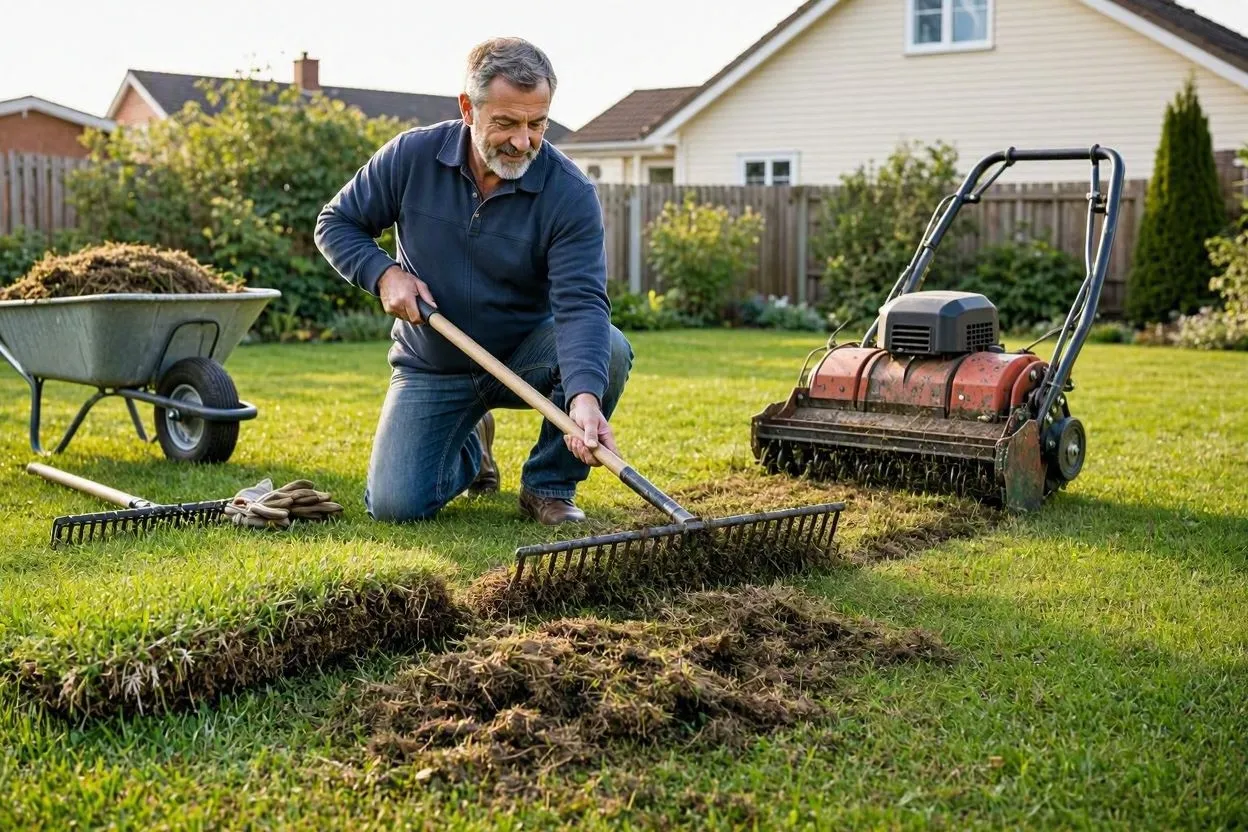 How to Thatch a Lawn: